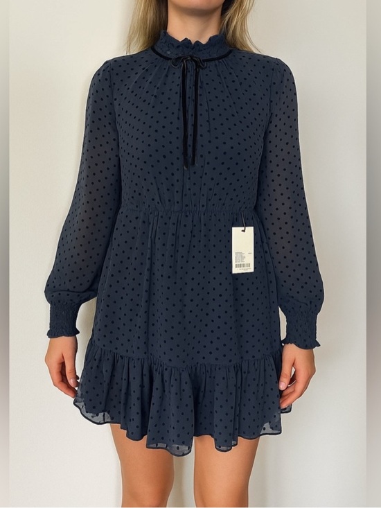 long sleeve navy and white striped dress Coolibar Women's Quarter-Zip Dress, White/Navy Stripe, Relaxed Fit, Full-Length Sleeves
